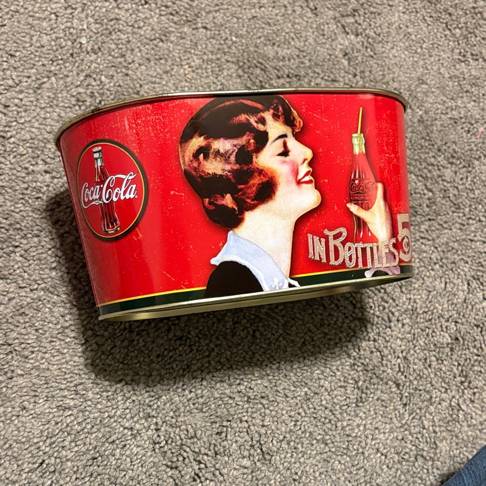 Coca-Cola Red Retro Tin with Classic Artwork